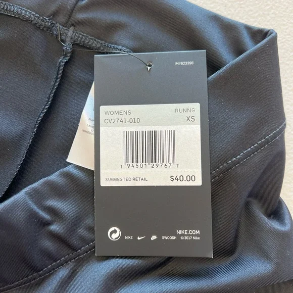 Nike Spandex Black Shorts Dri-FIT Women's XS NWT Running Volleyball Compression - Picture 5 of 5
